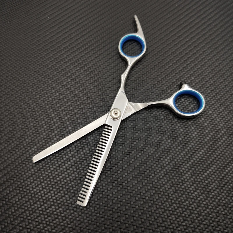 Blue tooth scissors Swayboo 6 дюймов стрижка титановые Парикмахерские ножницы для волос 4R13 лезвие из нержавеющей стали ежедневная машинка для стрижки волос ножницы для стрижки - Цвет: Blue tooth scissors