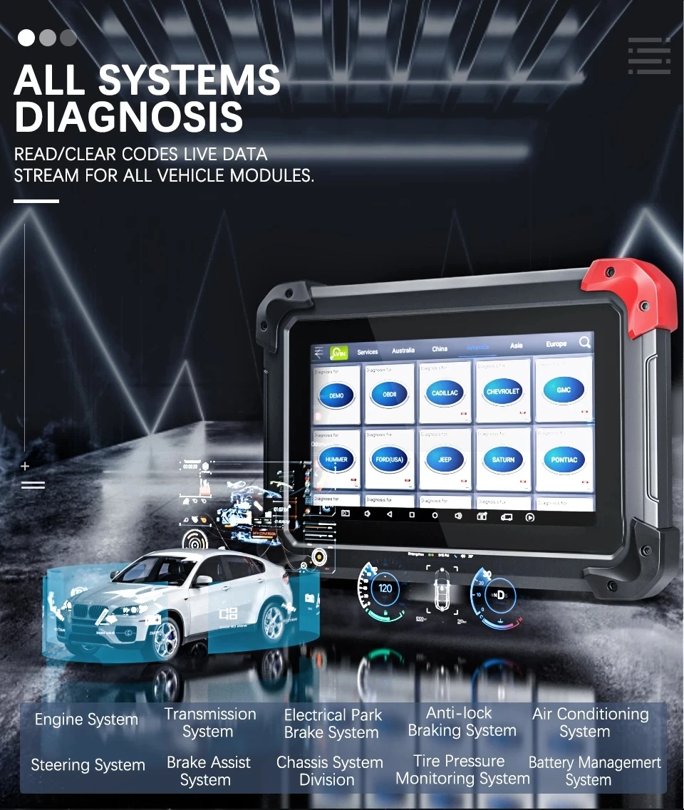 XTOOL EZ400 PRO OBD2 полная система диагностики инструменты автоматический сканер