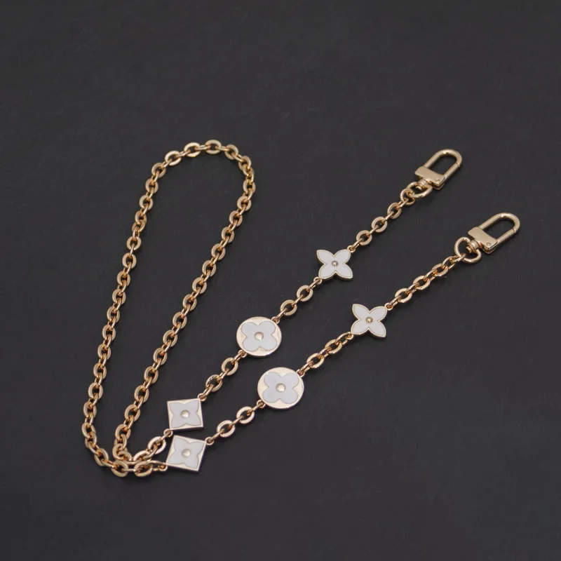 

Designer flower chain strap gold metal chain for handbag bag purse replacement Accessories Hardware high quality
