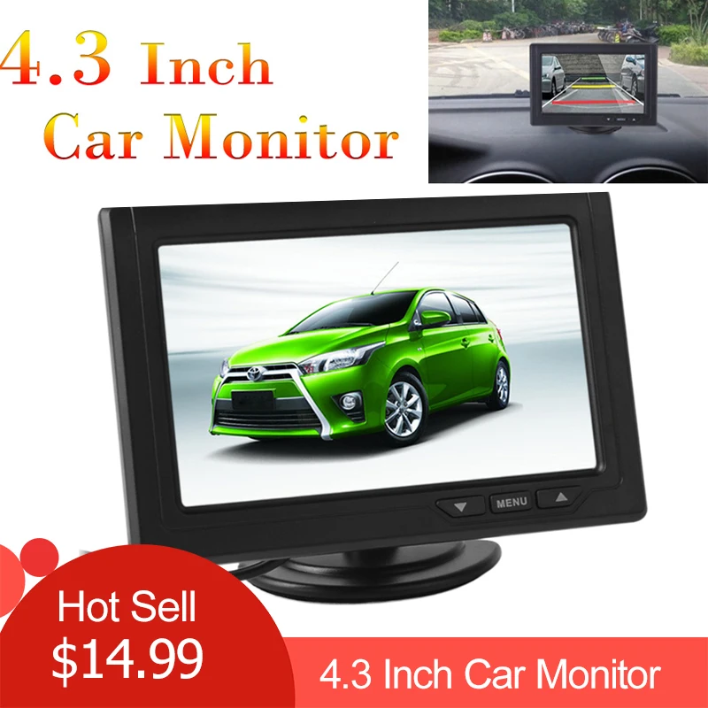 Жк монитор для камеры заднего вида 4.3 Inch 480 x 272 Color TFT LCD