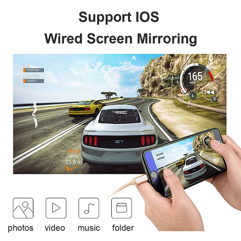 DLP-проектор Wi-Fi Bluetooth-Совместимый телефон 1080p LED 50ANSI-люмен домашний кинотеатр