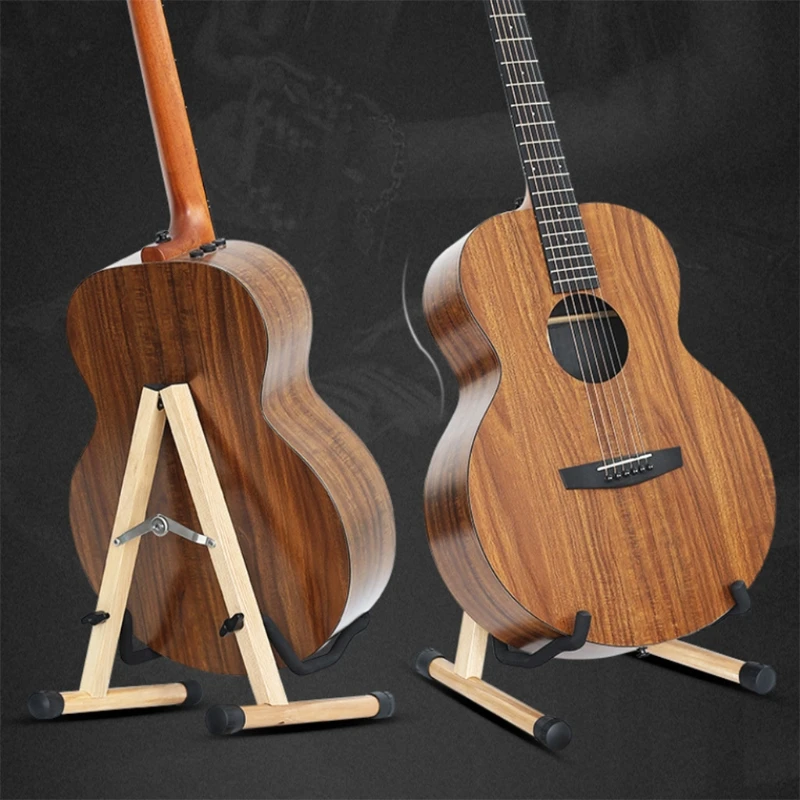 

2021 Top Solid Wood Guitar Stand Portable Folding A-Frame Stand for Acoustic Guitar