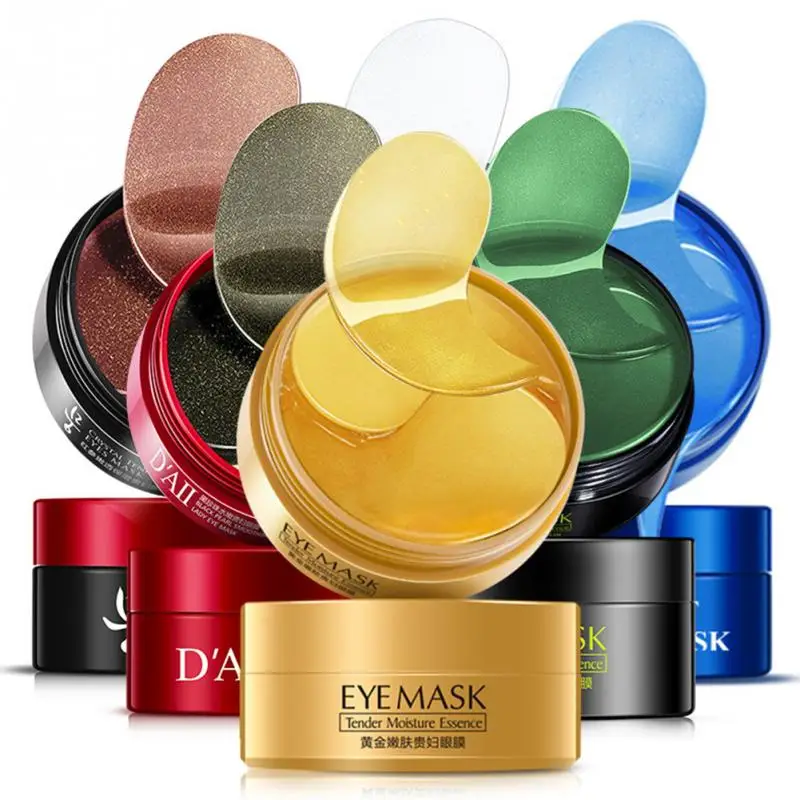 60 шт коллагеновая маска для глаз лица против морщин гель сна Золотая Коллаген