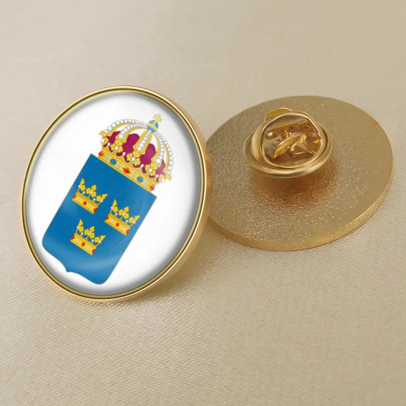 Герб Швеции шведы Swedishs карта Национальный флаг Эмблема с национальным цветочным