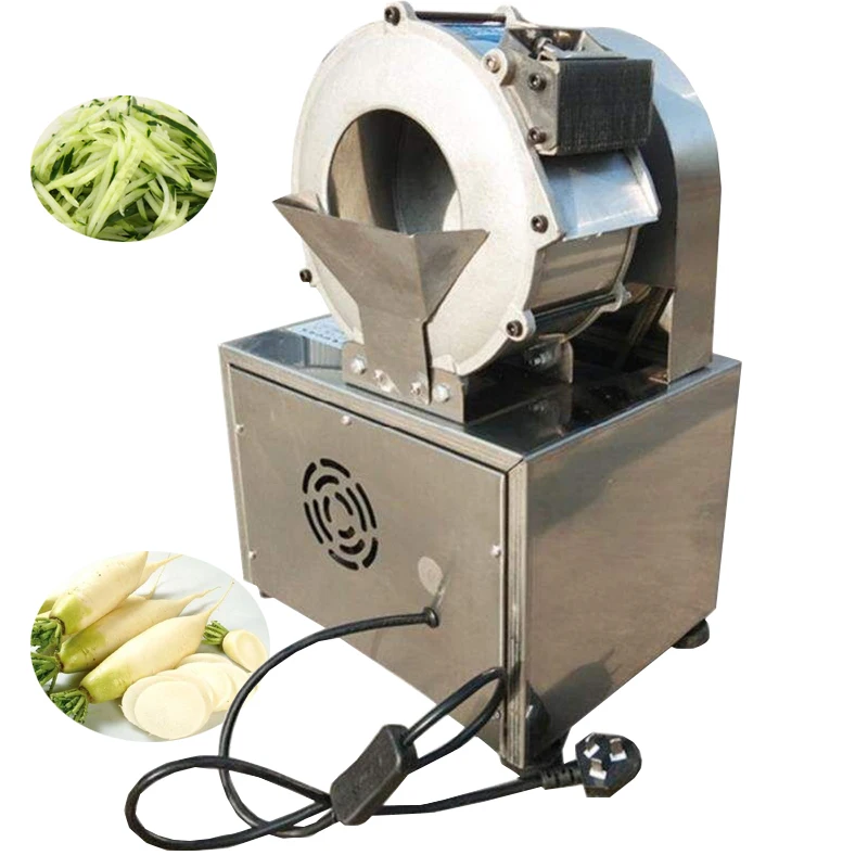 

Vegetable Cutter Commercial Fruit Vegetable Slicer Shredder Potato Radish Slices Machine