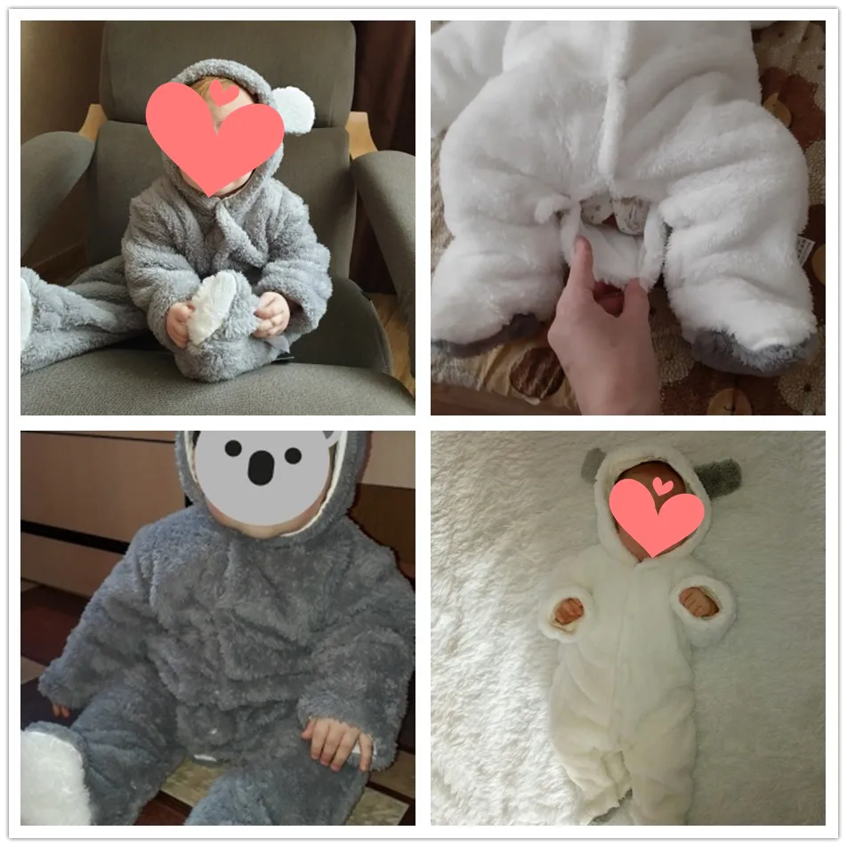 Orangemom официальный для новорожденных Зимняя Одежда для младенцев Одежда для маленьких девочек Мягкая флисовая верхняя одежда; комбинезоны для новорожденных-12 мес., комплект для маленьких мальчиков комбинезон