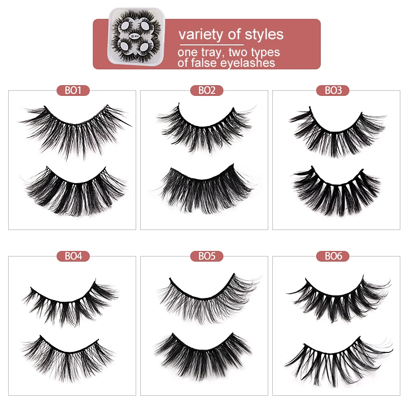 

Shozy 9 Pairs 3D Mink Lashes False Eyelashes Natural/Thick Long Eye Lashes Wispy Makeup Beauty Extension Tools