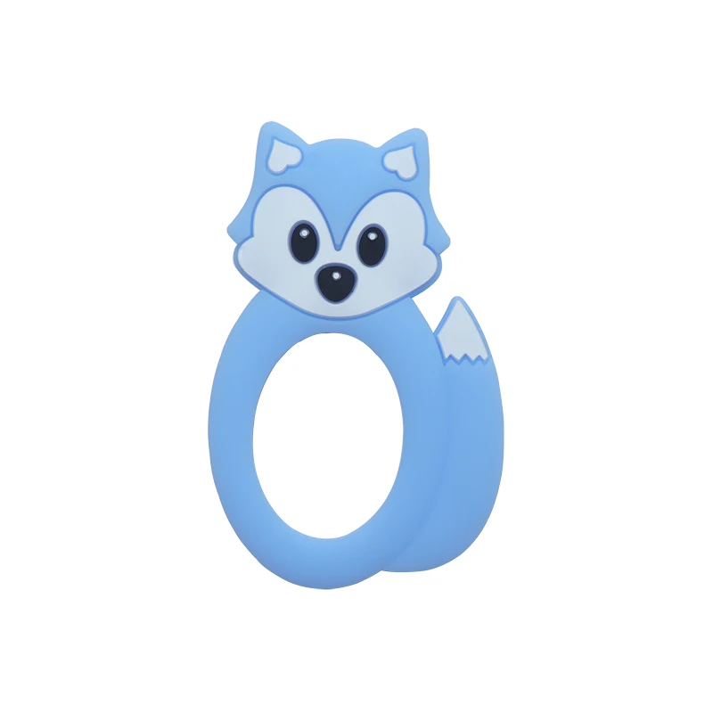 YYY941-57 teether BOBO. BOX, 1 шт., силиконовый Прорезыватель для зубов в виде животных, силиконовая игрушка для прорезывания зубов, кулон, рождественские подарки для кормящих, силиконовые бусины, грызуны, детский Прорезыватель - Цвет: YYY941-57 teether