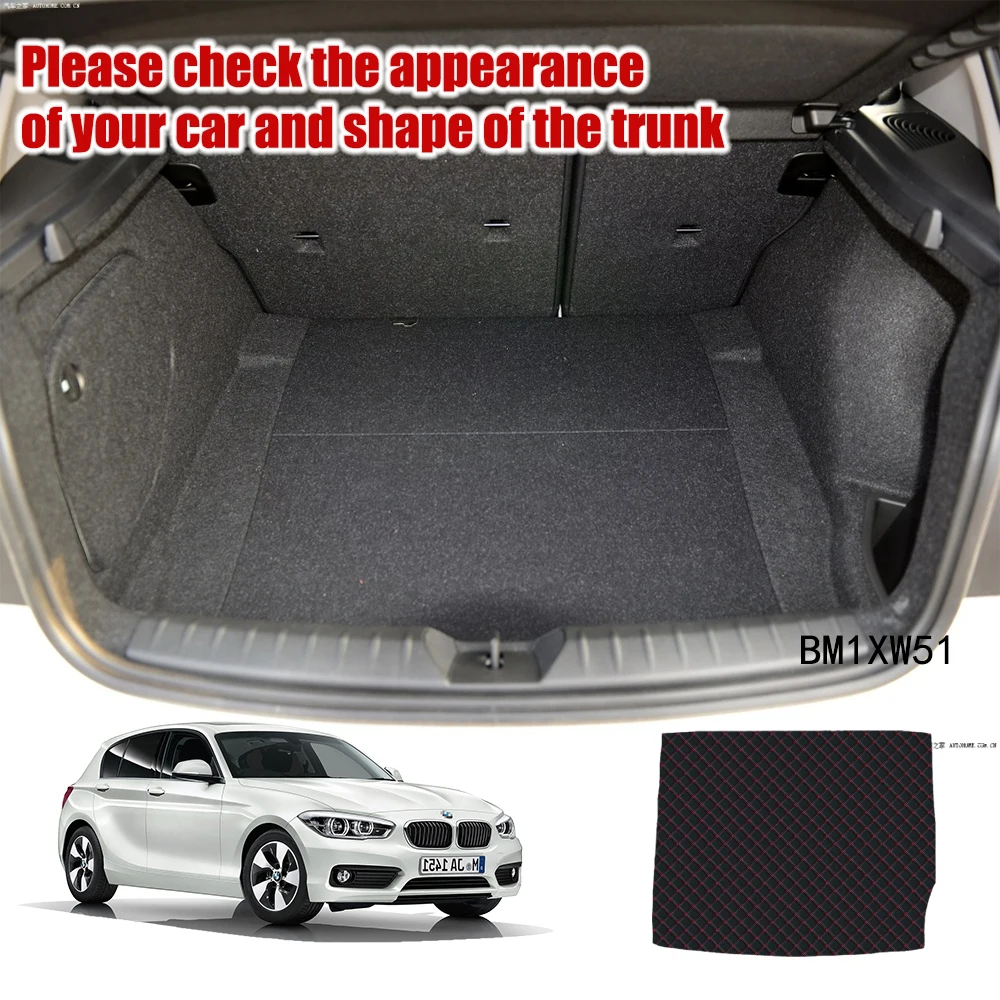 1pcs Leather Car Trunk Mat Cargo Liner Tray Boot Cover Pad for BMW F20 1 Series 2011-2016 2017 2018 2019 Auto Accessories - купить по