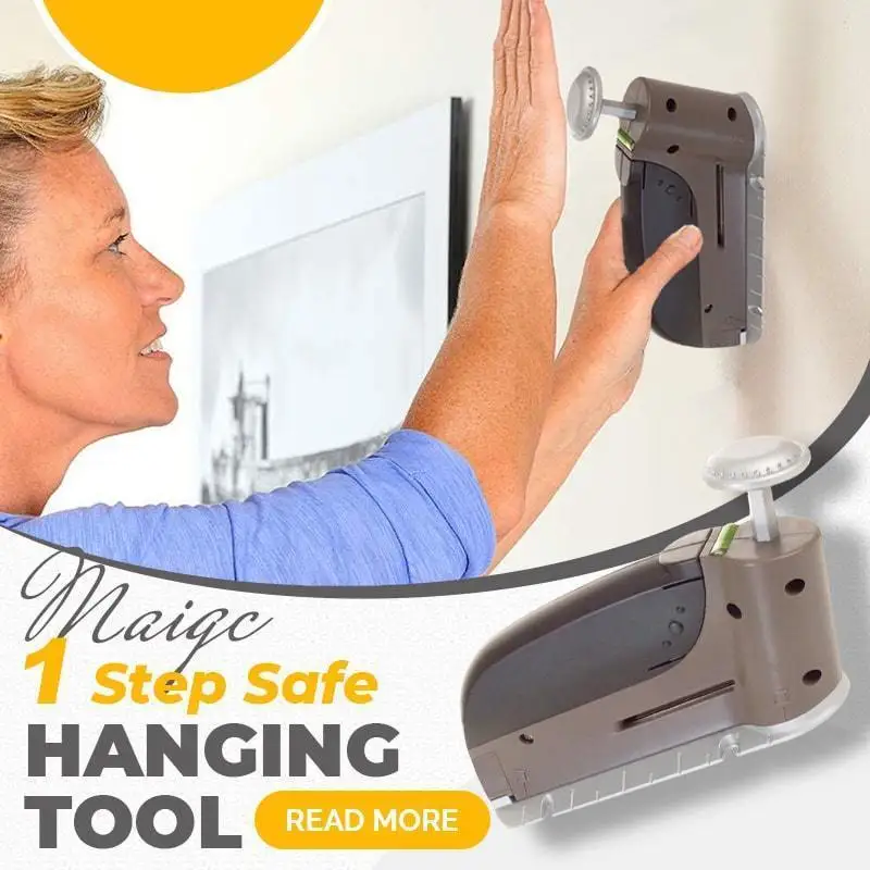 Photo Frame Stapler One Step Safe Hanging Tool Seamless Wall Nails Kit Nail Gun Labor-saving Manual Tools | Инструменты