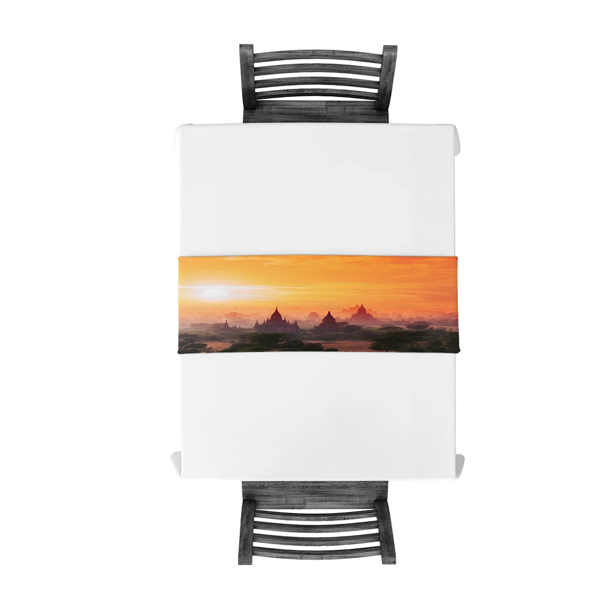 1 шт. закат религиозные места в Myanmar настольная дорожка для дома свадьбы банкета