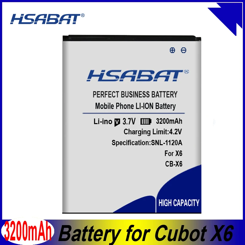 HSABAT 3200mAh для батареи мобильного телефона Cubot X6 | Мобильные телефоны и аксессуары