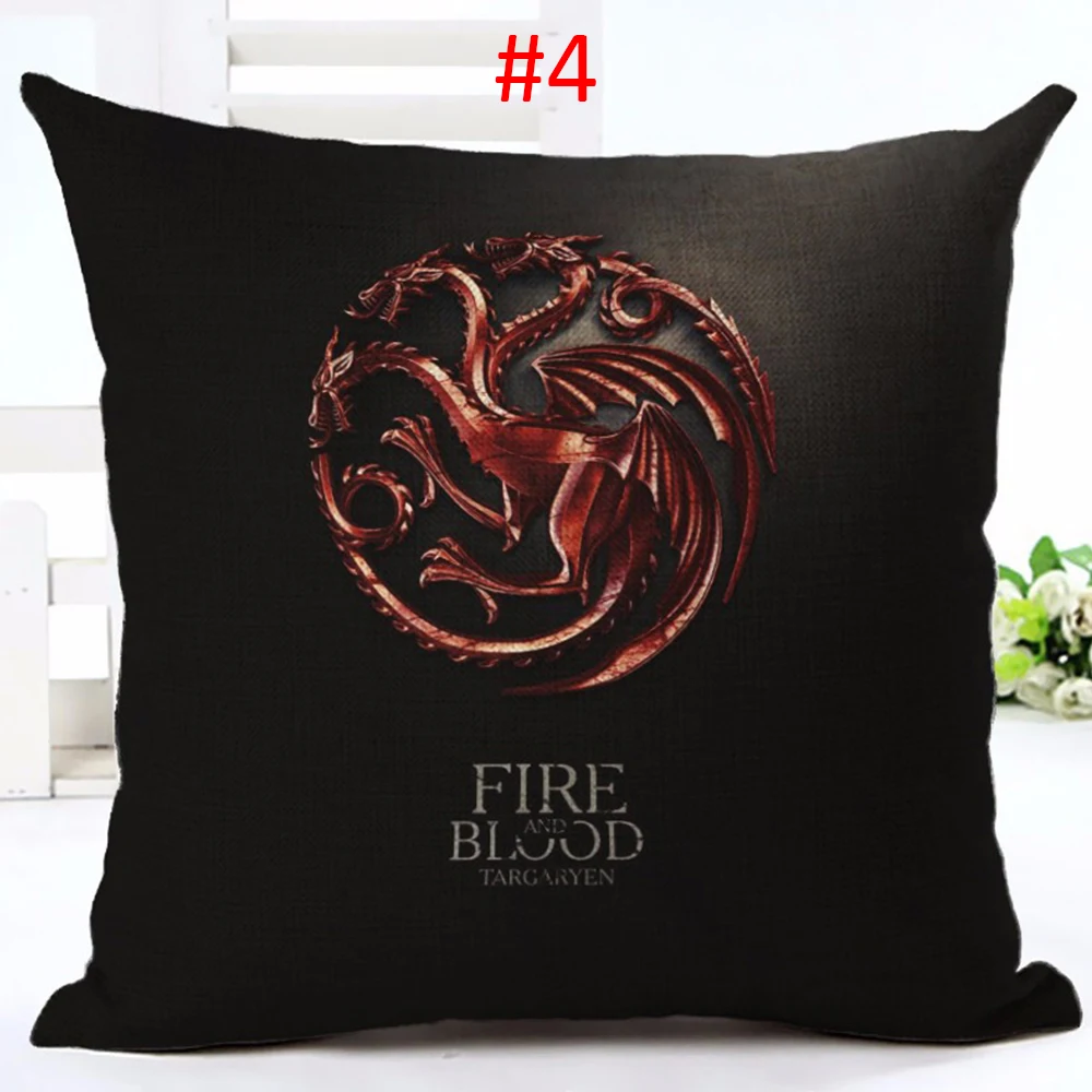 Хлопок лен квадратная Игра престолов домашний диван декоративные подушки 3D