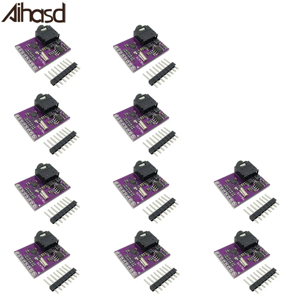 Aihasd 10 шт. Si4703 FM радио тюнер оценочная плата разработки для Arduino Raspberry