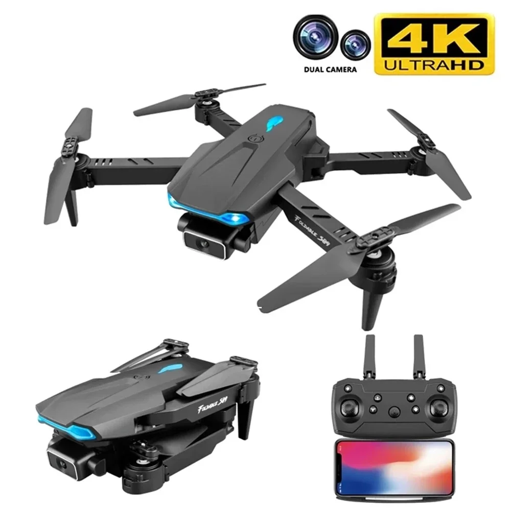 S89 Дрон с разрешением 4k Profesional WI FI сигнала Trans HD двойной Камера 50x зум Квадрокоптер