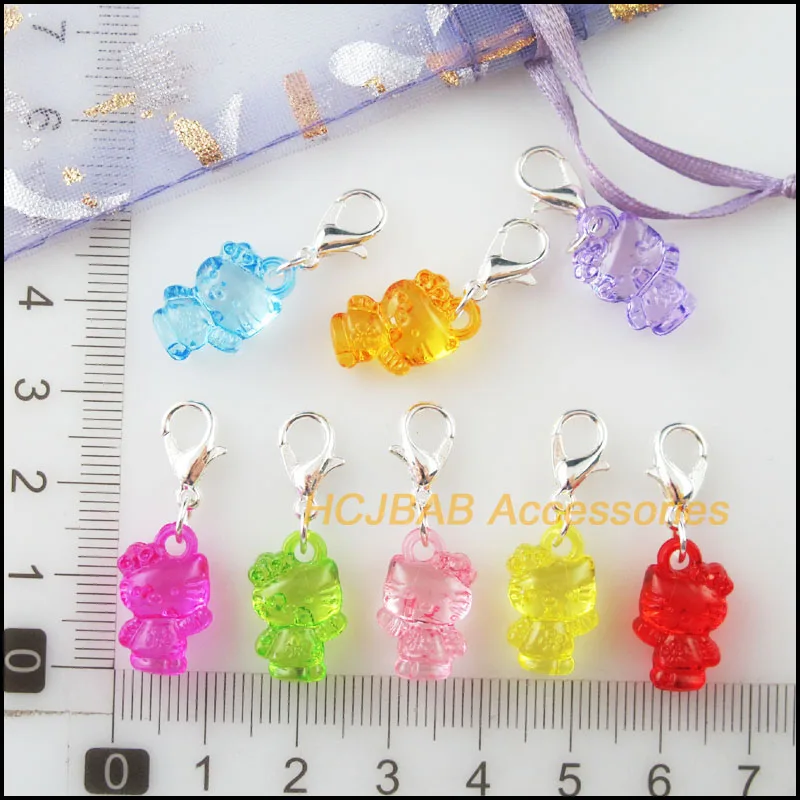 Модные Акриловые бусины 16 шт. с застежкой 10X17 мм | Украшения и аксессуары