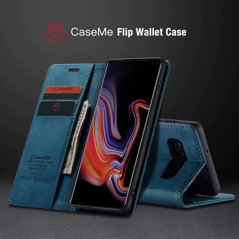 Подходит для samsung Galaxy Note10 S10 S9 S8 A70 A30 A50 A80 чехол, деловой стиль ретро матовый мягкий PU мобильный чехол для телефона