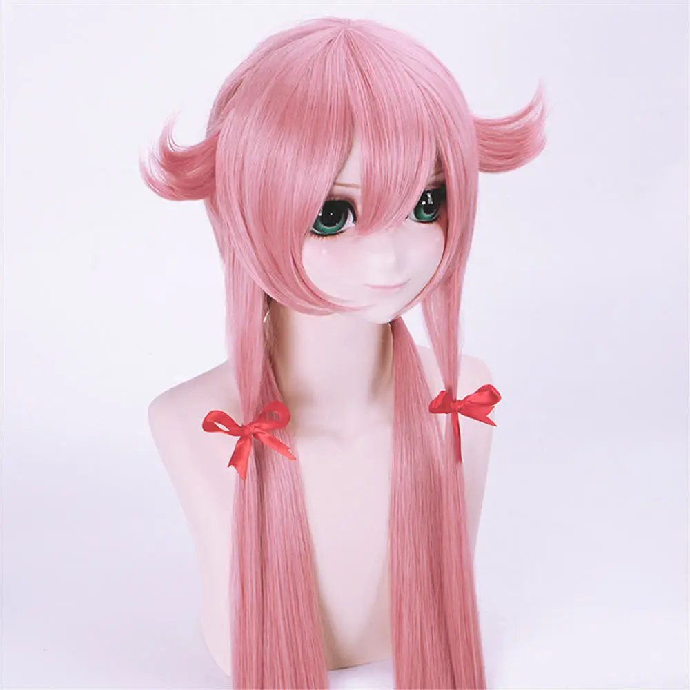 Бесплатная доставка дневник будущего гасаи 100 см Длинные розовые прямые Аниме