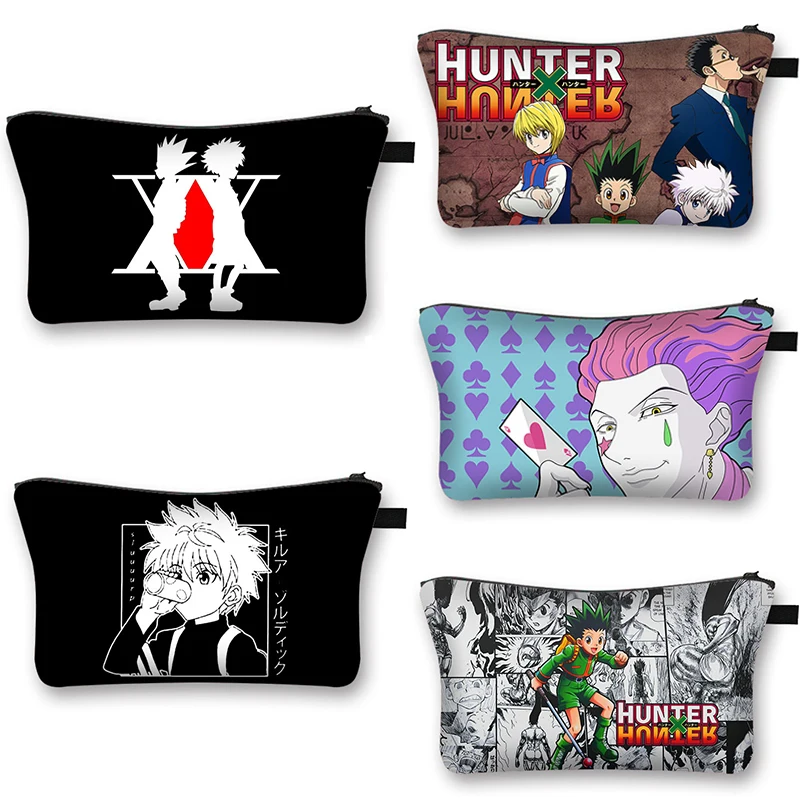 

Hunter X Hunter женская косметичка HXH Killua Zoldyck Gon Freecss Chrollo Lucilfer косметичка чехол Hunter X Hunter сумка для хранения