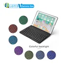 Чехол для iPad mini 4 3 2 Air 2 Pro 9,7, цветная подсветка, алюминиевый сплав, Bluetooth клавиатура, Интеллектуальный защитный чехол для сна