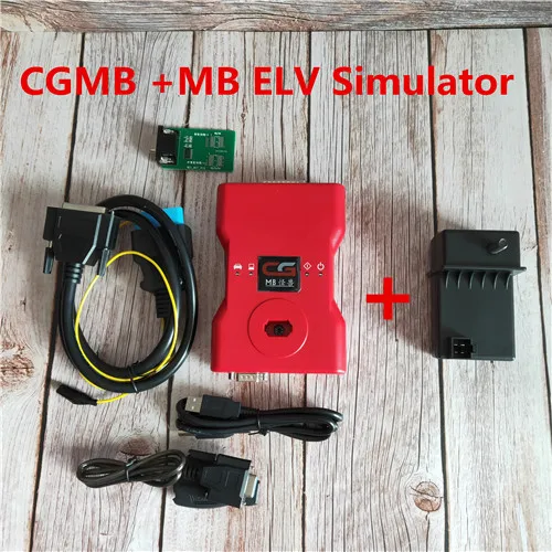 CGDI MB для Benz, поддержка всех ключей, потерянный CGMB с ELV симулятором и адаптером переменного тока и EIS ELV кабели/ELV адаптер для ремонта - Цвет: B