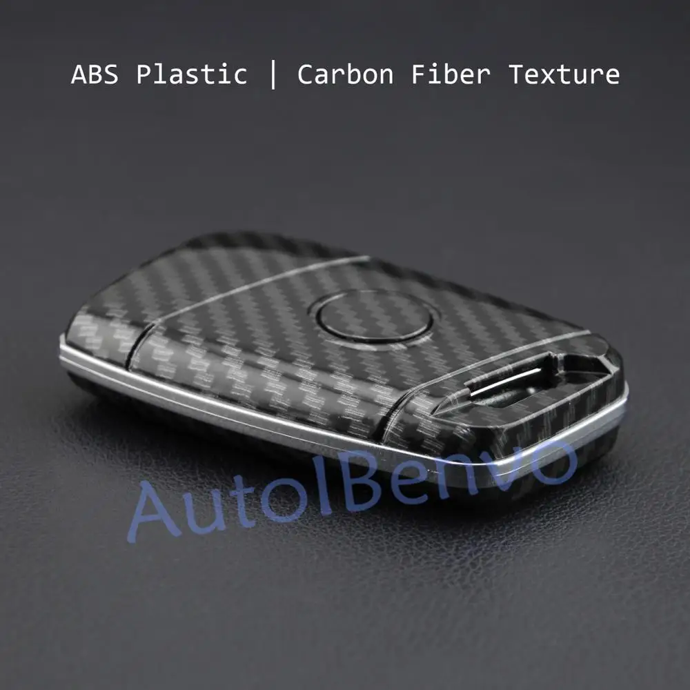 Защитный чехол для автомобильного ключа из углеродного волокна Smart Volkswagen B8 Passat