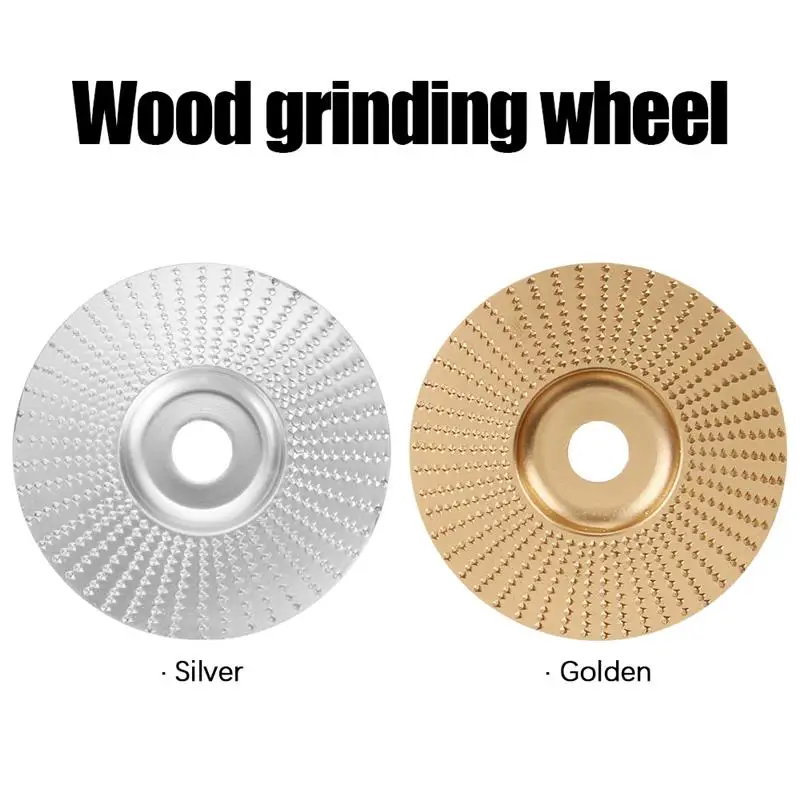 

Wood Grinding Wheel Carbon Steel Grinder Shaping Disc for Sanding Carving Woodworking Angle Grinder Attachment