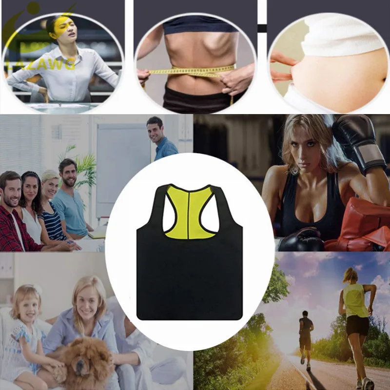 LAZAWG женский формирователь тела тонкий неопреновый топик для тренировок в сауне