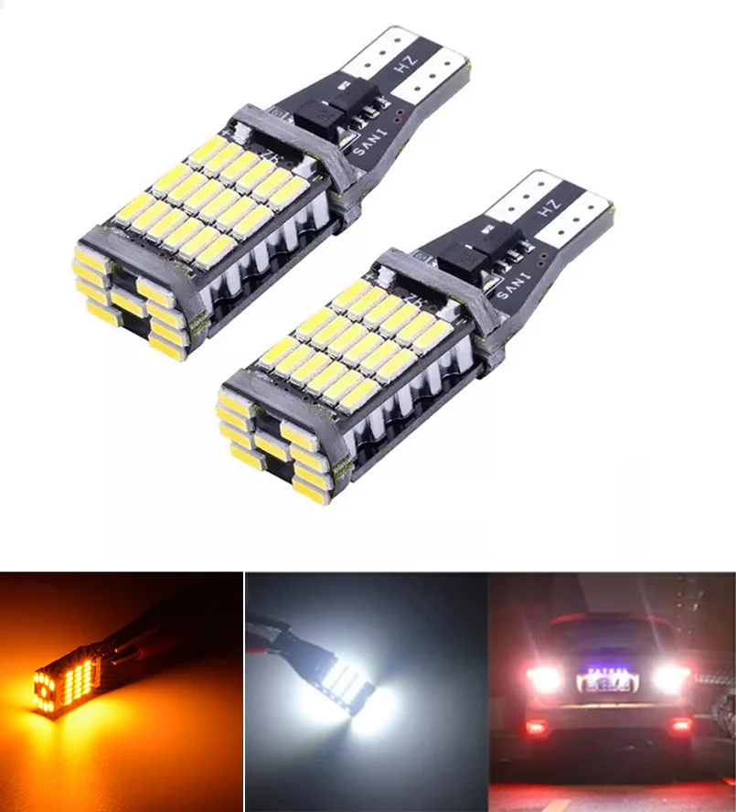 

2pcs 1200Lm T15 w16w led Canbus Bulb 921 W16W led Car Backup Reverse Light for Avensis Camry CHR Auris Hilux Toyota C-HR Corolla