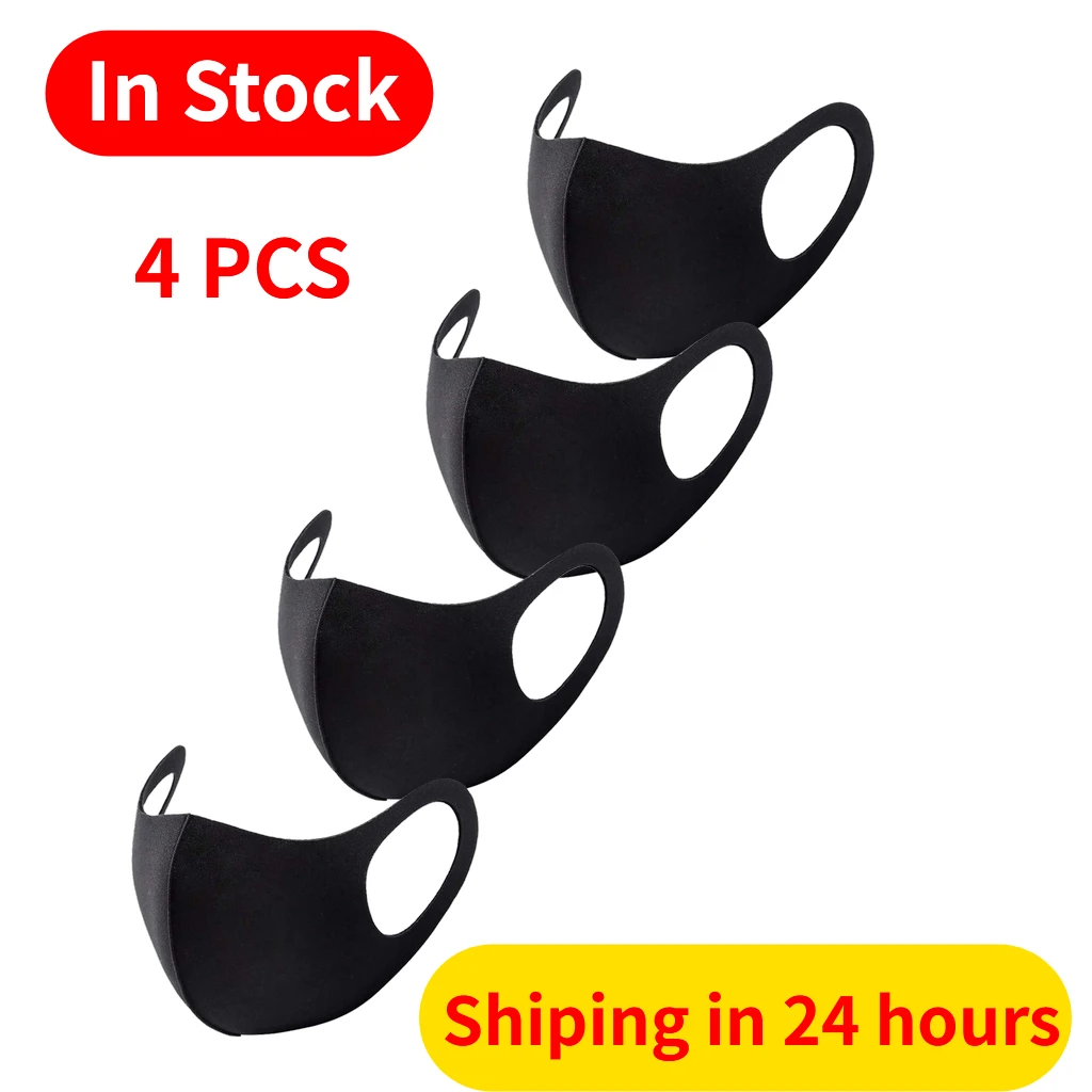 4 шт. моющиеся рот шапки защитная маска для ухода за кожей лица Для женщин ткань