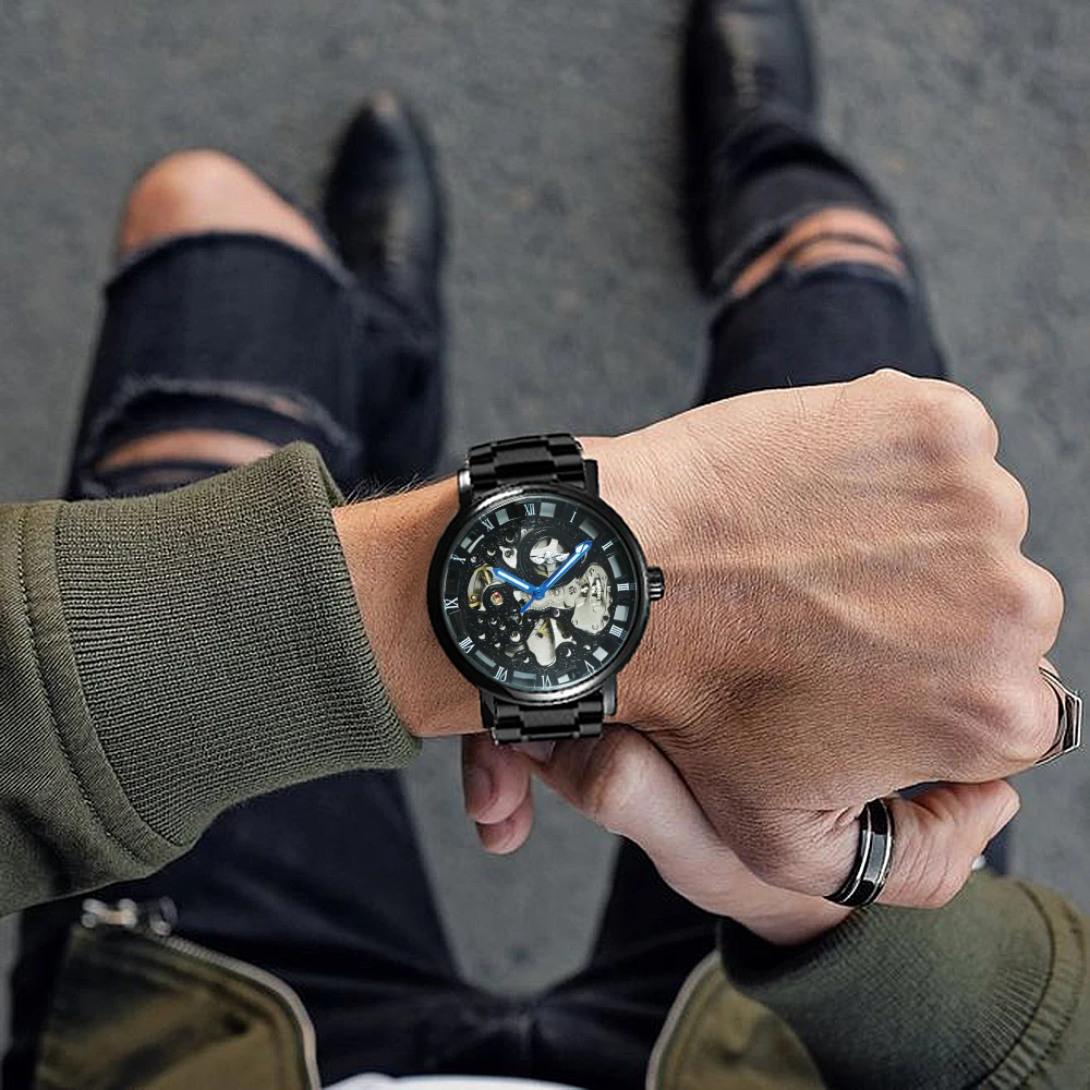 Механические часы победителя Для мужчин автоматические мужские военные 2021