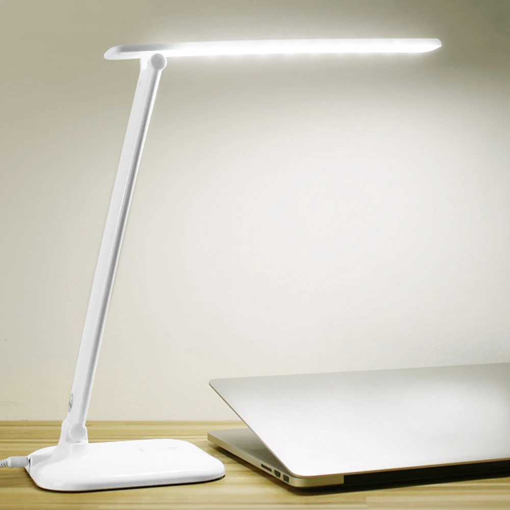 

7 Вт светодиодный защита глаз настольная лампа 30 светодиодный S затемняемая сенсорная Сенсор складной светильник обучение студентов настол...