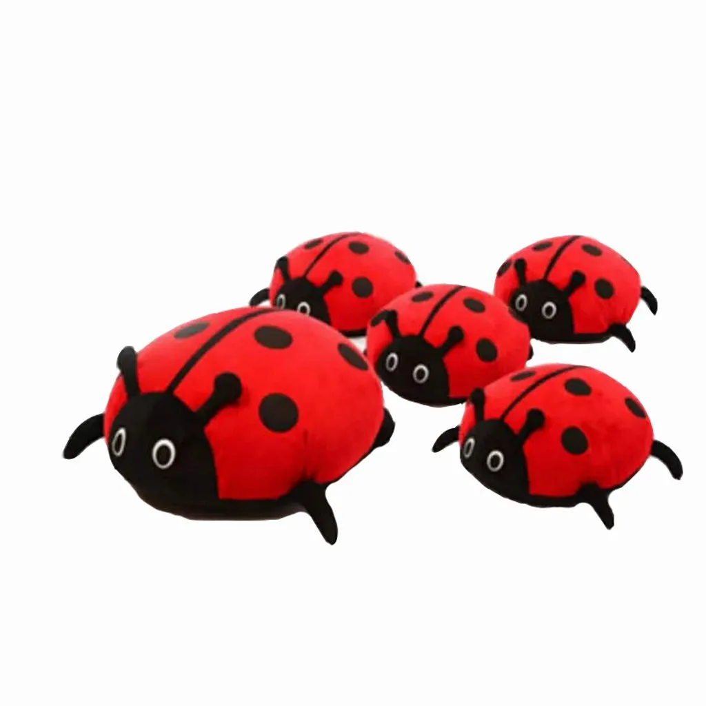 

Simulazione Beetle bambola coccinella a sette stelle peluche ripiene cuscino cuscino regalo carino per bambini decorazioni per l