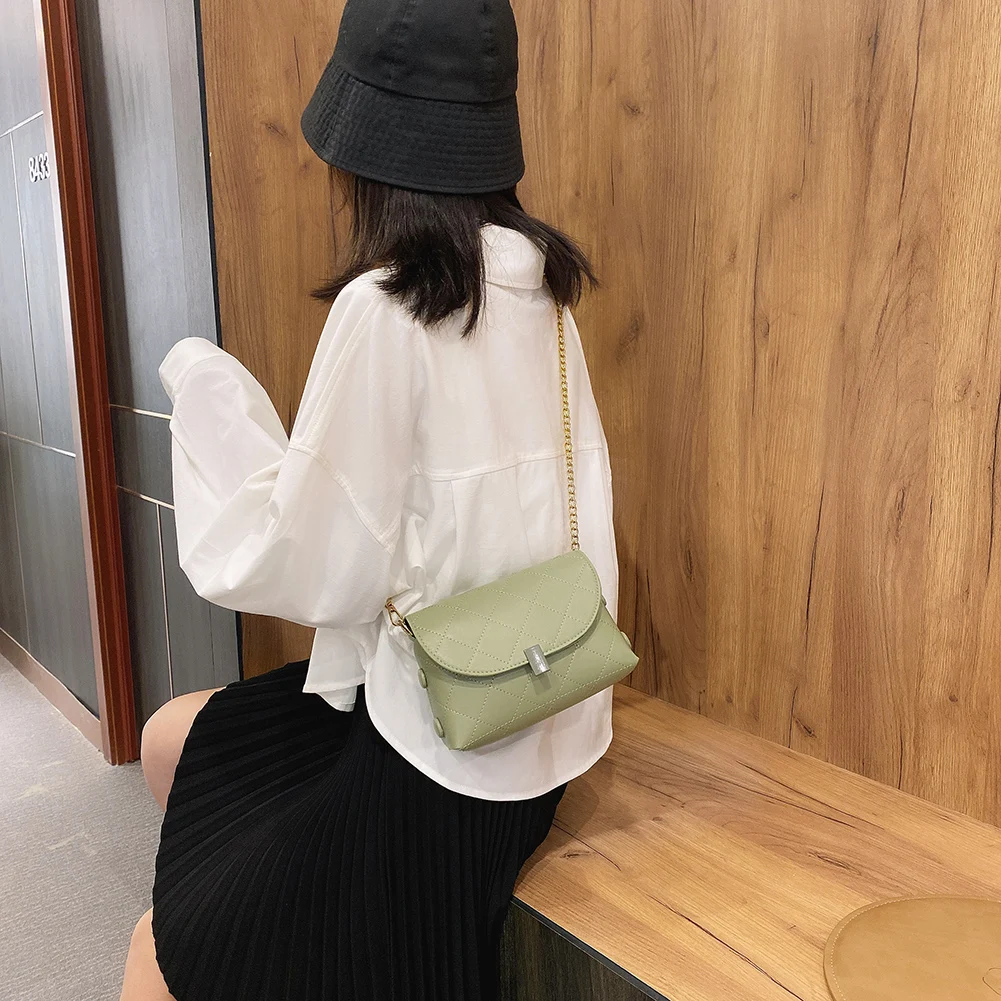 

Simply Crossbody Bags Lady Travel Small Pouch Handbags PU Leather Solid Color Simple Messenger Bag for Women 2020