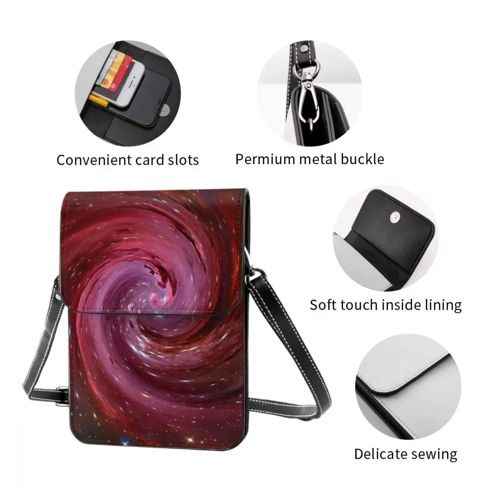 

Fashion Woman Shoulder Bag Galaxy Fog Kosmus Universe Ladies Small Bag Wild Simple Female Daily Messenger Bag