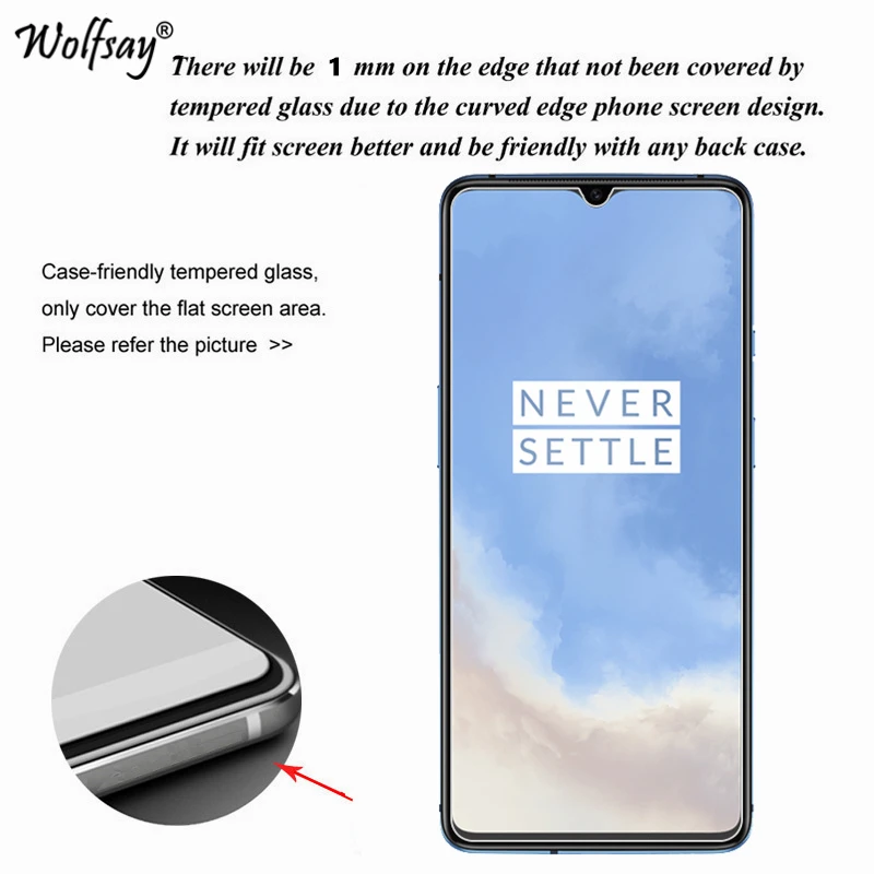 2pcs glass for oneplus 7t tempered glass screen protector for oneplus 7t glass phone film for oneplus 7t 17t protector film free global shipping