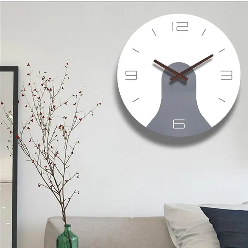 1 шт. стильные тихие часы расписанные настенные акриловые Абстрактные цветные