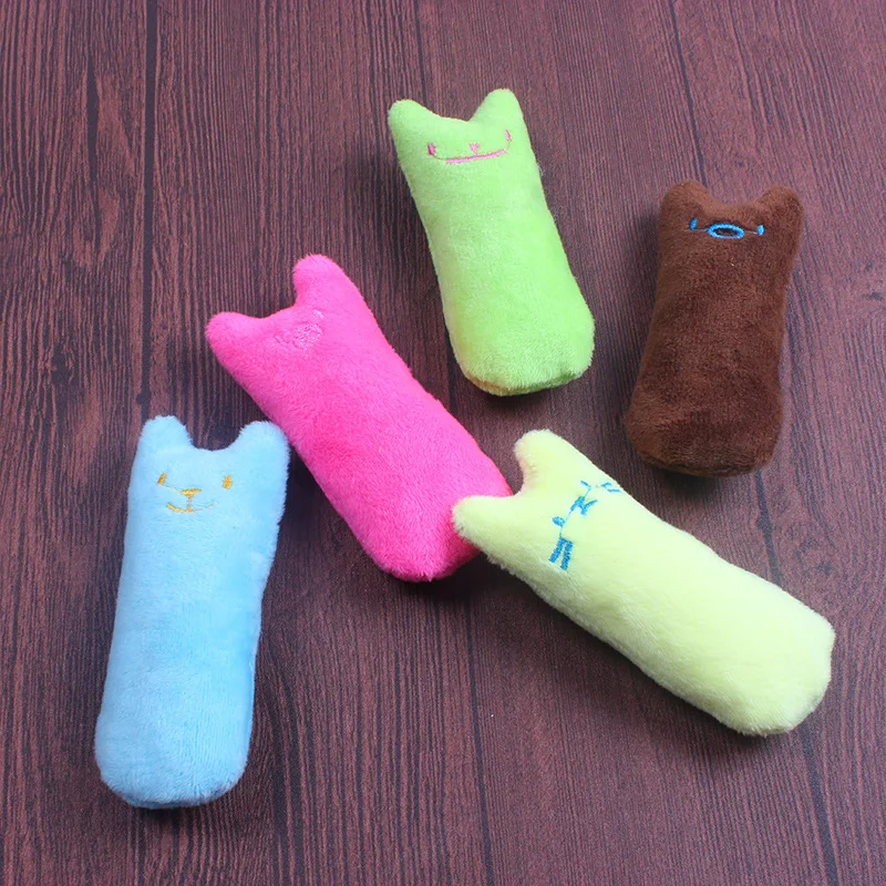 

Cat Toy Catnip Plush Toy A durable Little Finger Educational Cat Product Bell Paper Inside Interactive Toy For Kitten Chewing
