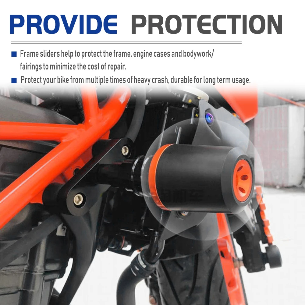 Защита от удара мотоцикла уточного типа 200 2012 2021 слайдеры рамы двигателя CNC для KTM