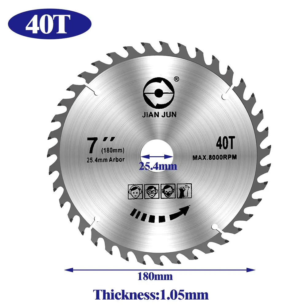 125/180mm CircularSaw Blade 5-inch 24 Teeth 7-inch 40 for Angle Grinder/Metal Chipboard Cutter Woodworking Cutting Disc | Инструменты