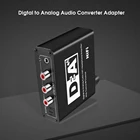 Цифро-аналоговый преобразователь DAC, коаксиальный или Toslink Цифровой аудиосигнал в аналоговый двунаправленный переключатель LR 192 кГц RCA 3,5 мм