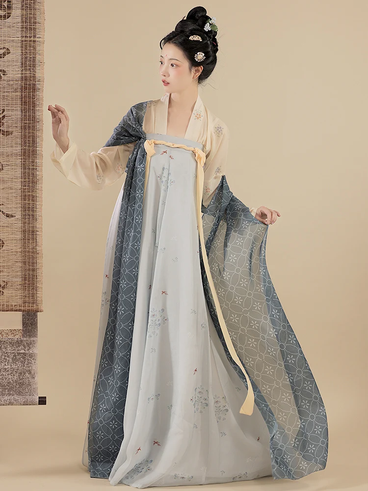 

2021 tang dynasty ancient costumes hanfu dress chinese folk dance clothes traditional fairy dress princess cosplay stage dress