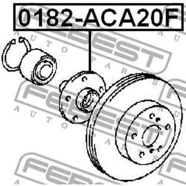 Ступица колеса TOYOTA RAV4 00 05 пер.подв. FEBEST 0182 ACA20F|Клатчи и аксессуары| |