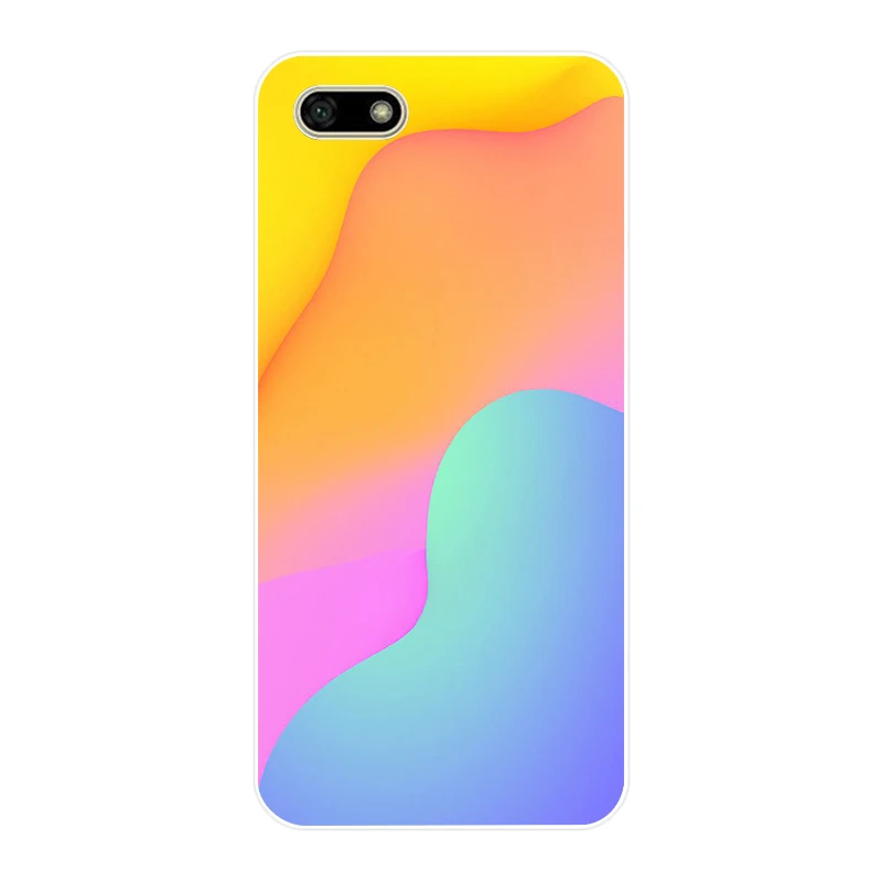 Мягкий силиконовый чехол из ТПУ с градиентным цветом 72SD для huawei Honor 7c 7x 7a pro P20 Nova 2i