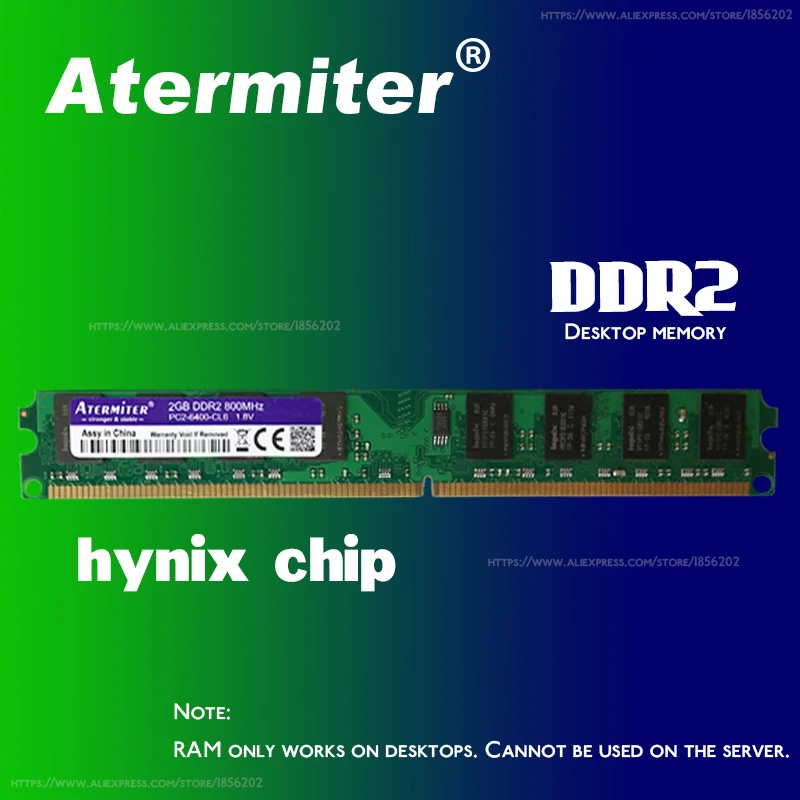 Новая память DDR2 2 Гб с чипсетом hynix 800 МГц для настольного ПК Память DIMM 240