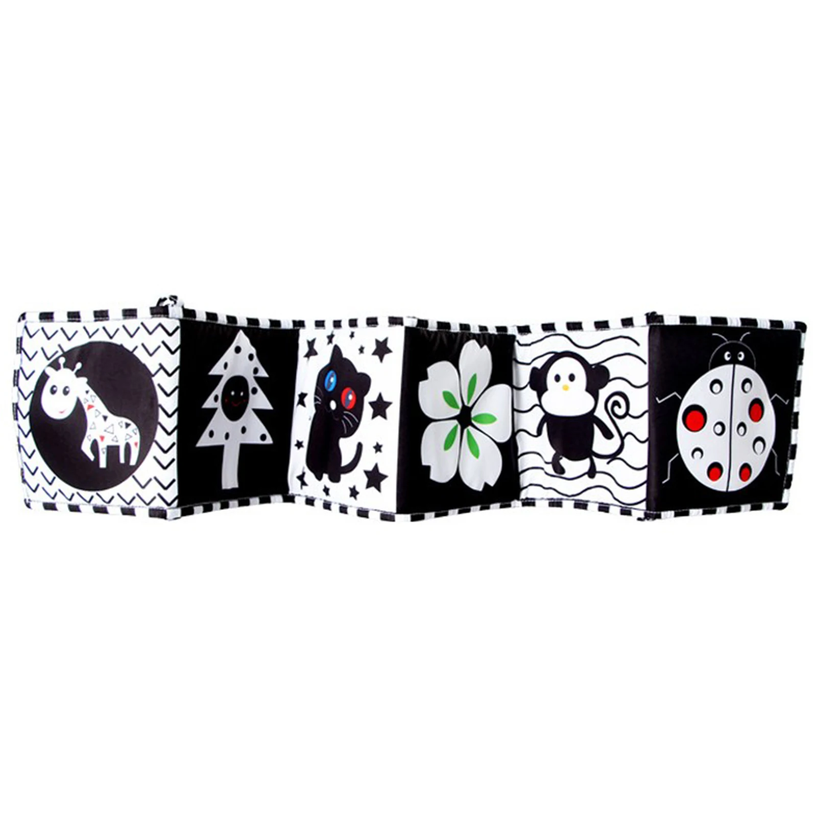

Newborn Baby Bed Black And White Series Bed Book Soft Baby Book Use The First Wrinkle Book Contrast Black And White Toys
