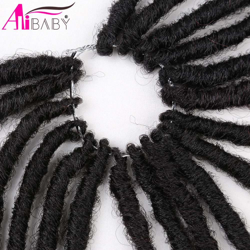 Искусственные локоны Мягкие вязаные крючком волосы 14 дюймов прямые