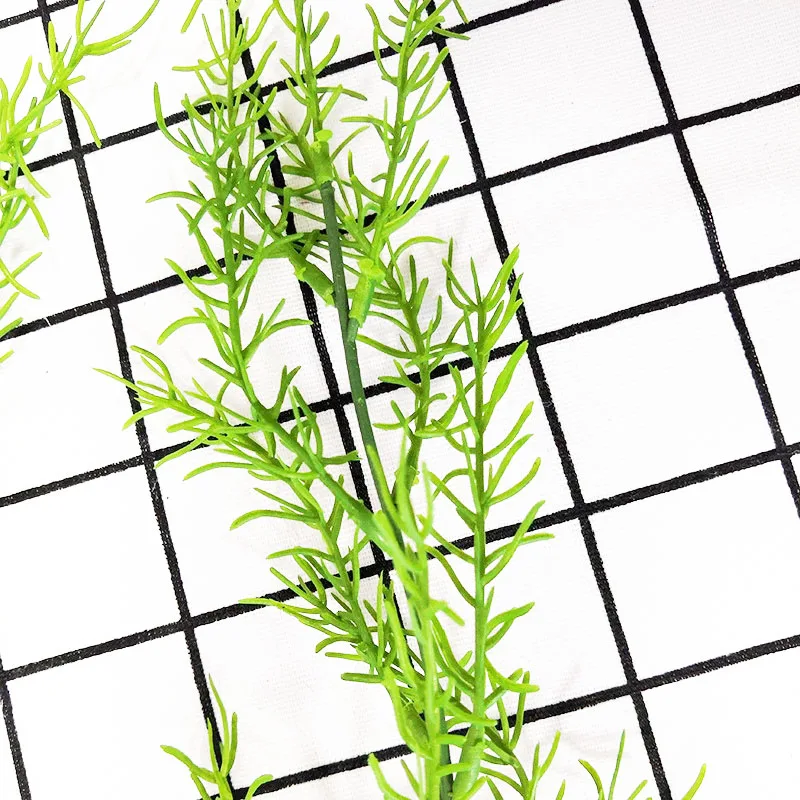 

1pcs artificial pine needles plant rattan home hanging basket decoration wedding supplies artificial flowers J8A6356
