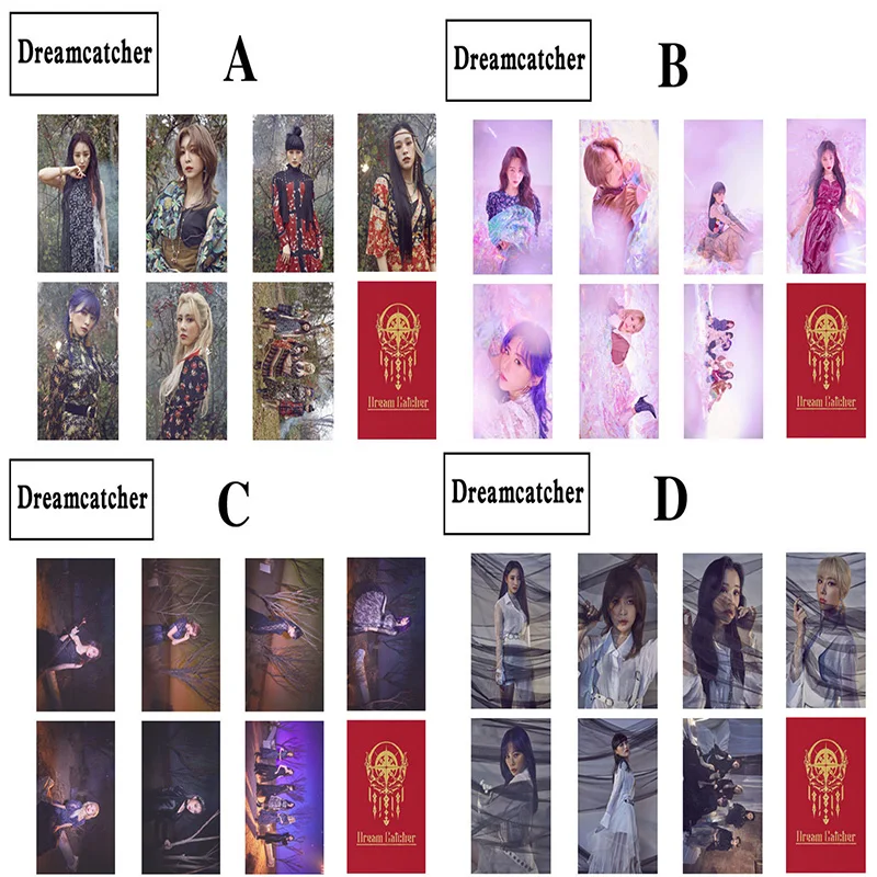 8 шт. фотоальбом Kpop Dream Catcher двухсторонняя маленькая открытка с изображением