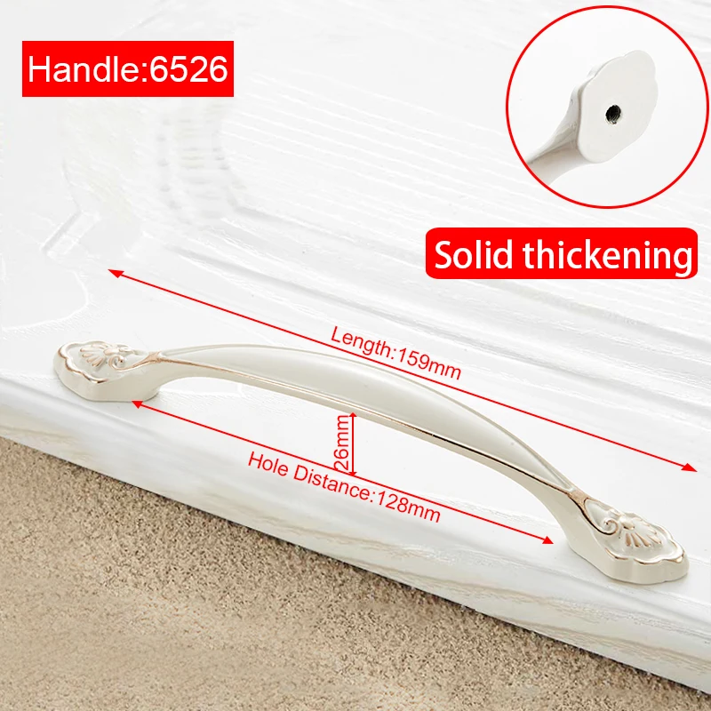 

Ручки для шкафа NAIERDI, цвета слоновой кости, цинковые, ручки для выдвижных ящиков